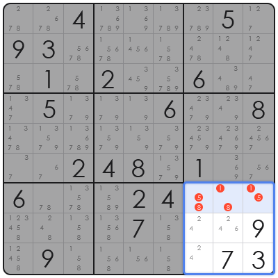 x wing technique sudoku